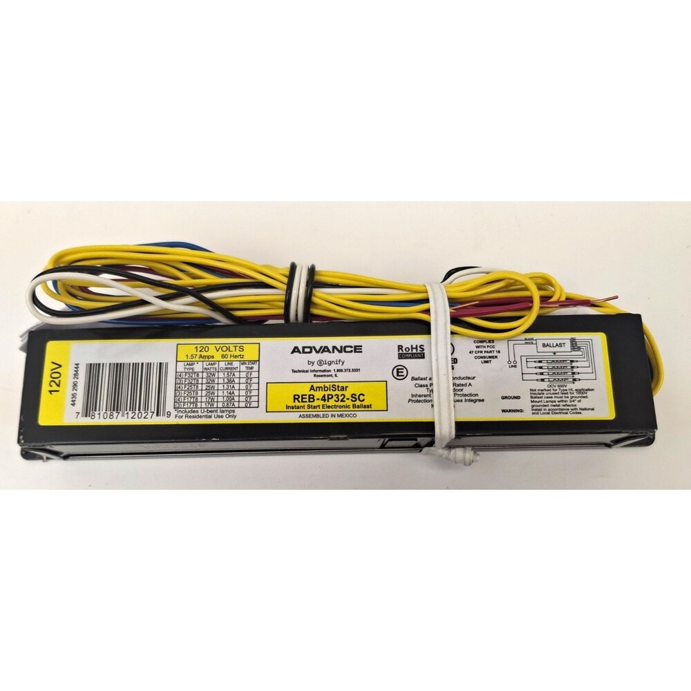 Advance Electronic Residential Lighting Ballast REB-4P32-SC Instant Start New